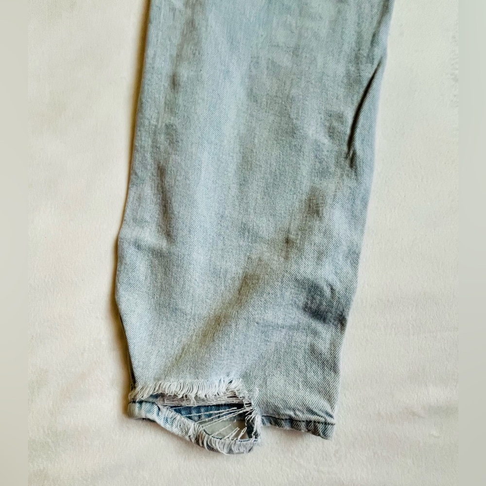 Wild Fable Blue Boyfriend Jeans Distressed Style - Picture 6 of 7